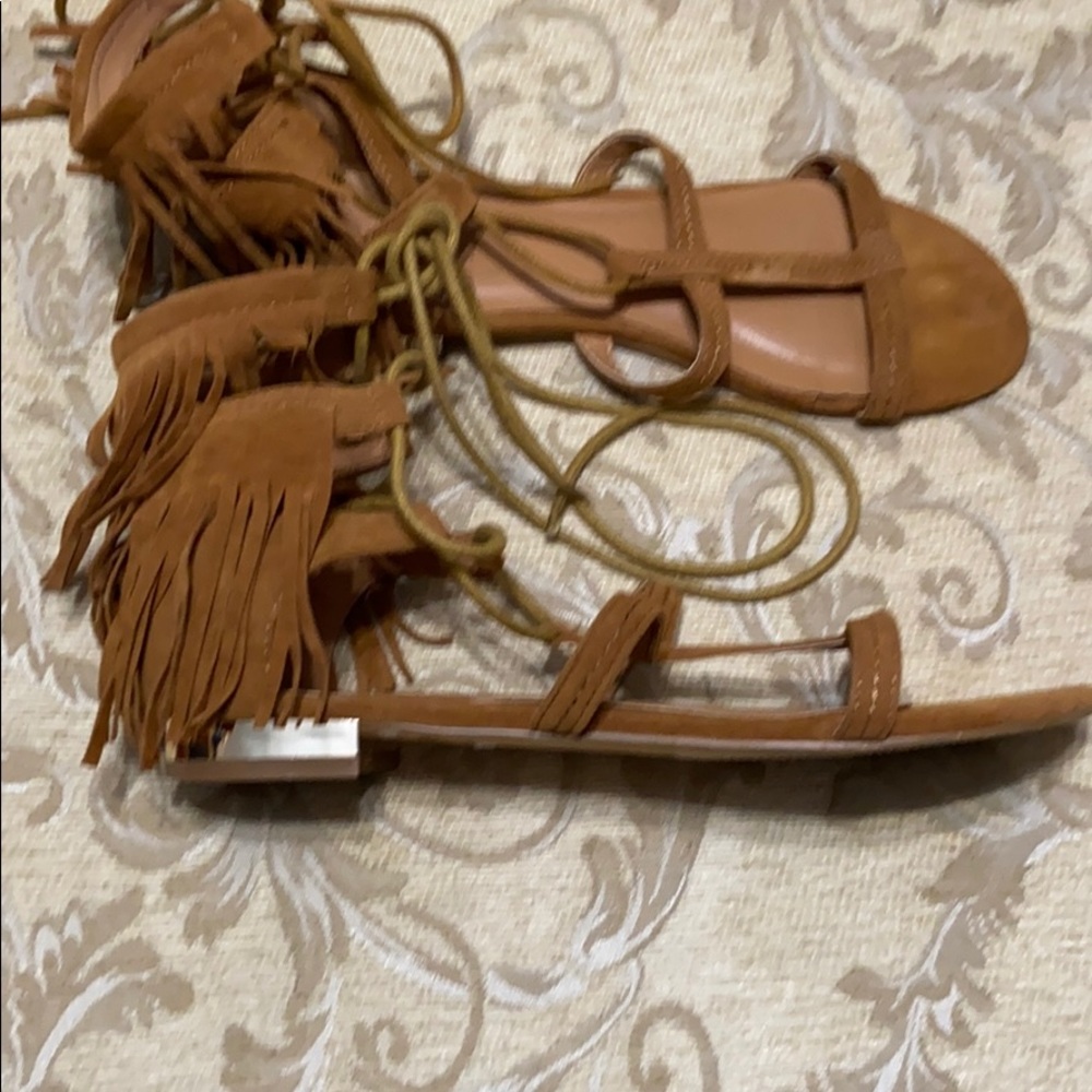 Charlotte Russe Fringe Sandals 8 - Picture 9 of 12